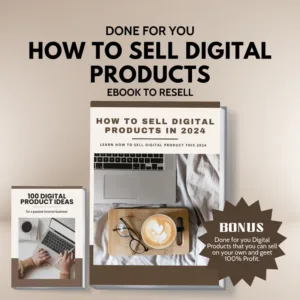 How to sell digital products with a digital store, ebook for Reselling