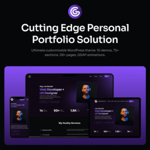 Gerold - Personal Portfolio WordPress Theme Original | Not Nulled